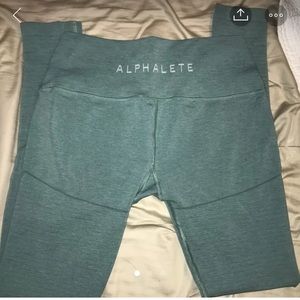 Alphalete leggings jade green SOLD